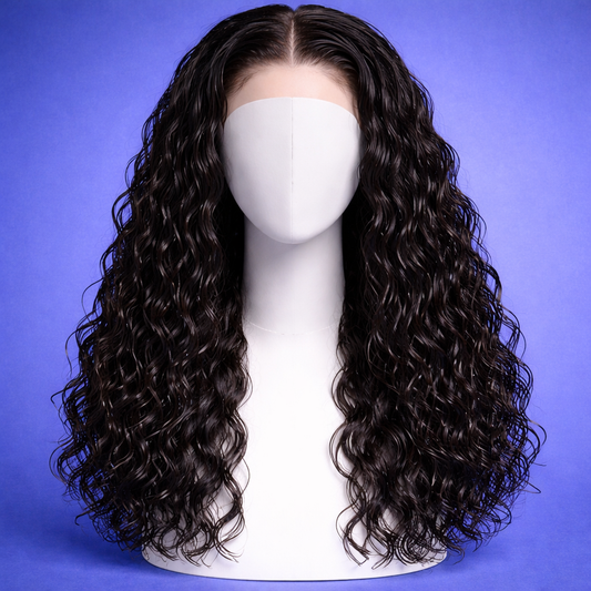 13x4 HD Lace Front Glueless Human Hair Wig (Wet & Wavy)